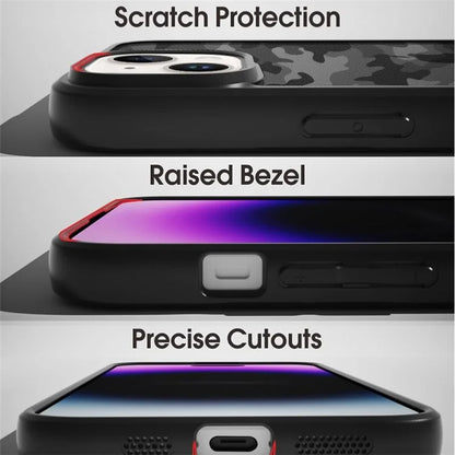 IBMRS For iPhone 15 Back Case Anti-scratch TPU+PC Mobile Phone Cover
