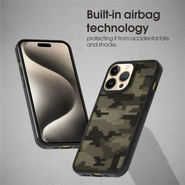 IBMRS For iPhone 15 Pro Max Back Case TPU+PC Anti-shock Phone Protective Cover