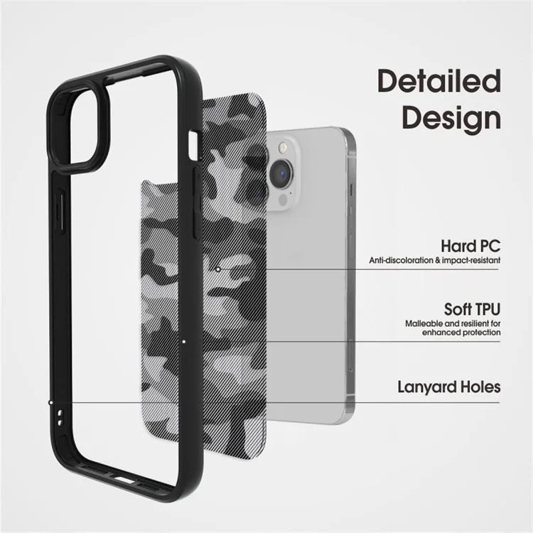 IBMRS For iPhone 15 Plus Case TPU+PC Anti-drop Phone Back Cover Protector
