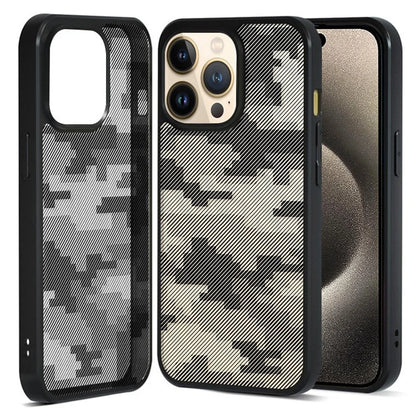IBMRS For iPhone 15 Pro Case TPU+PC Anti-slip Shockproof Phone Back Cover