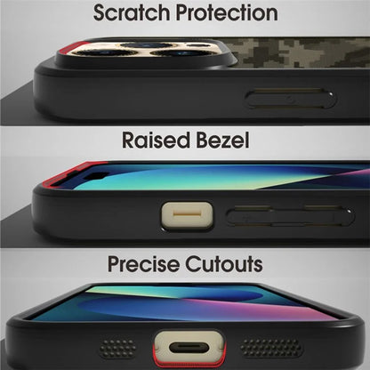 IBMRS For iPhone 15 Pro Case TPU+PC Anti-slip Shockproof Phone Back Cover