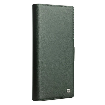 QIALINO For Samsung Galaxy S24 Ultra Case Genuine Cow Leather Flip Stand Phone Protector