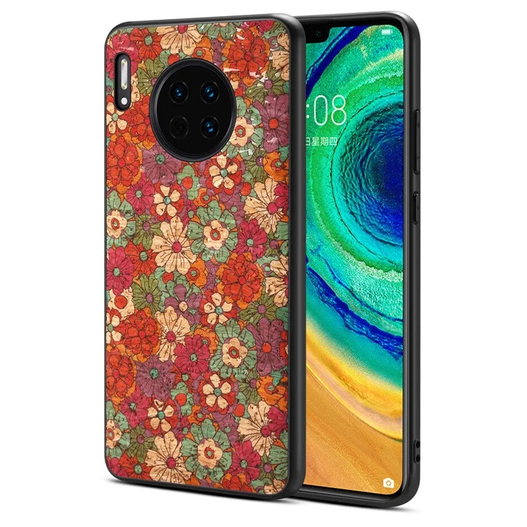For Huawei Mate 30 4G / 5G Phone Case Blooming Flower Pattern Cover