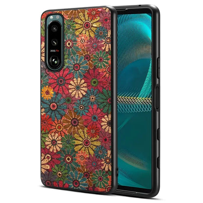 For Sony Xperia 5 III 5G Case Shock-Absorbing Phone Cover with Flower Pattern
