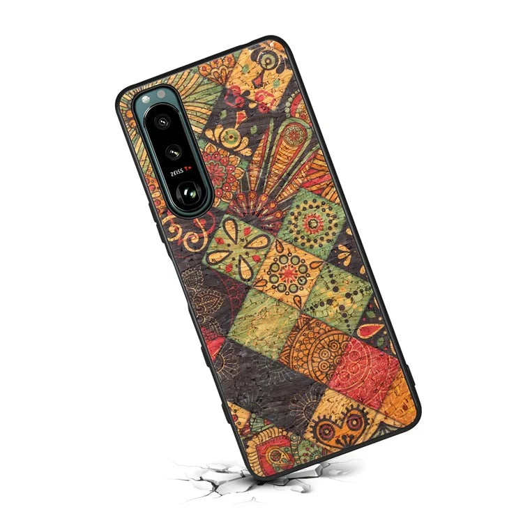 For Sony Xperia 5 III 5G Case Shock-Absorbing Phone Cover with Flower Pattern