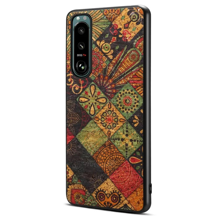 For Sony Xperia 5 III 5G Case Shock-Absorbing Phone Cover with Flower Pattern