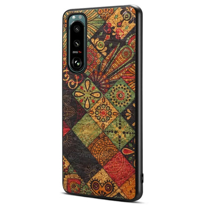 For Sony Xperia 5 III 5G Case Shock-Absorbing Phone Cover with Flower Pattern