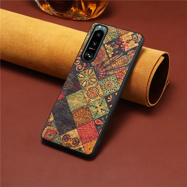 For Sony Xperia 5 III 5G Case Shock-Absorbing Phone Cover with Flower Pattern