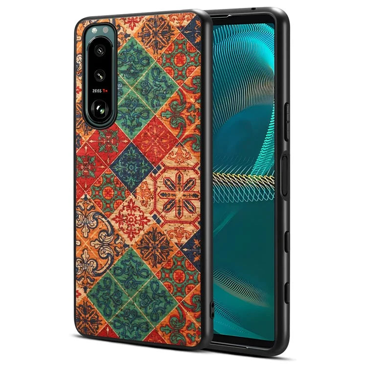 For Sony Xperia 5 III 5G Case Shock-Absorbing Phone Cover with Flower Pattern