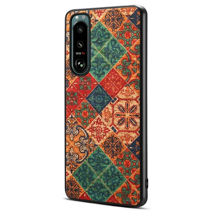 For Sony Xperia 5 III 5G Case Shock-Absorbing Phone Cover with Flower Pattern