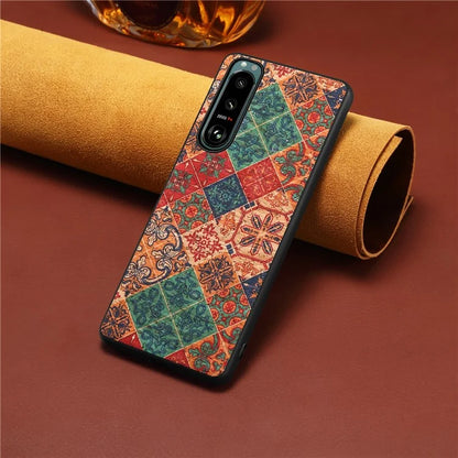 For Sony Xperia 5 III 5G Case Shock-Absorbing Phone Cover with Flower Pattern