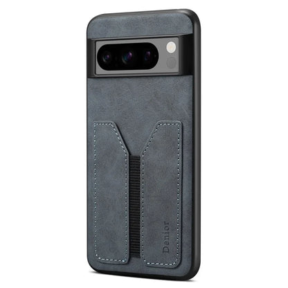 DENIOR For Google Pixel 8 Pro Case PU Leather Phone Back Cover with Elastic Card Holder