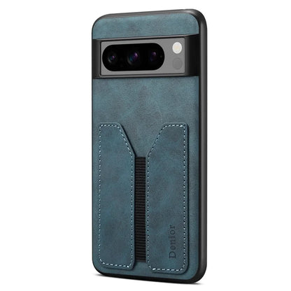 DENIOR For Google Pixel 8 Pro Case PU Leather Phone Back Cover with Elastic Card Holder