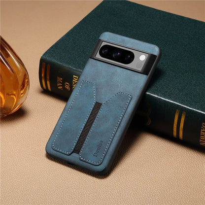 DENIOR For Google Pixel 8 Pro Case PU Leather Phone Back Cover with Elastic Card Holder