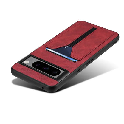 DENIOR For Google Pixel 8 Pro Case PU Leather Phone Back Cover with Elastic Card Holder