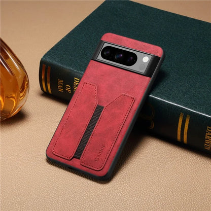 DENIOR For Google Pixel 8 Pro Case PU Leather Phone Back Cover with Elastic Card Holder