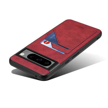 DENIOR For Google Pixel 8 Pro Cell Phone Case Retro Dual Card Slots Back Shell