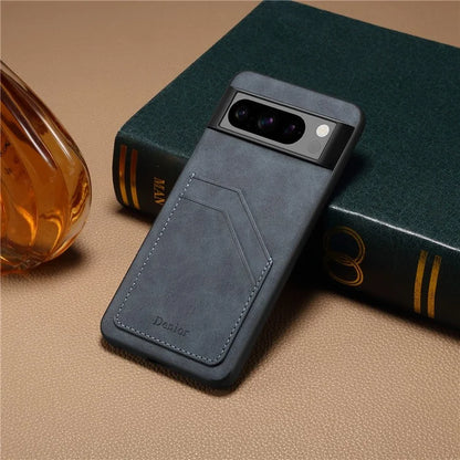 DENIOR For Google Pixel 8 Pro Cell Phone Case Retro Dual Card Slots Back Shell