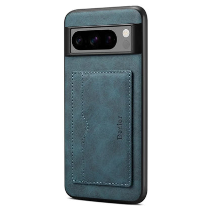 DENIOR For Google Pixel 8 Pro Case Leather+TPU+PC Kickstand Protective Cover