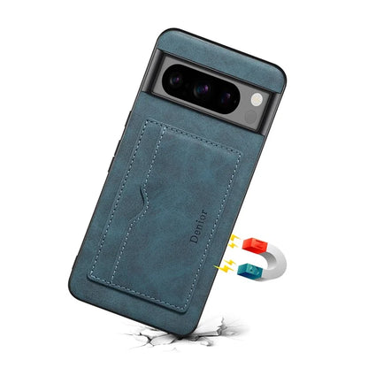 DENIOR For Google Pixel 8 Pro Case Leather+TPU+PC Kickstand Protective Cover