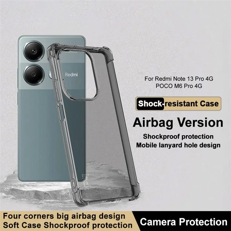 IMAK For Xiaomi Redmi Note 13 Pro 4G / Poco M6 Pro 4G Case Anti-drop TPU Phone Shell