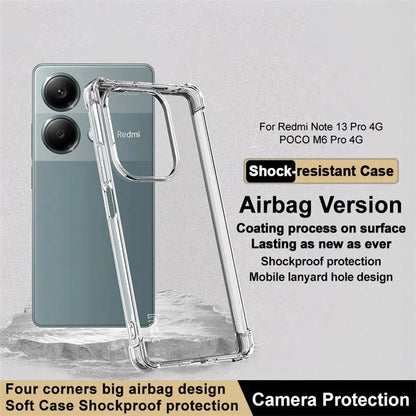 IMAK For Xiaomi Redmi Note 13 Pro 4G / Poco M6 Pro 4G Case Anti-drop TPU Phone Shell
