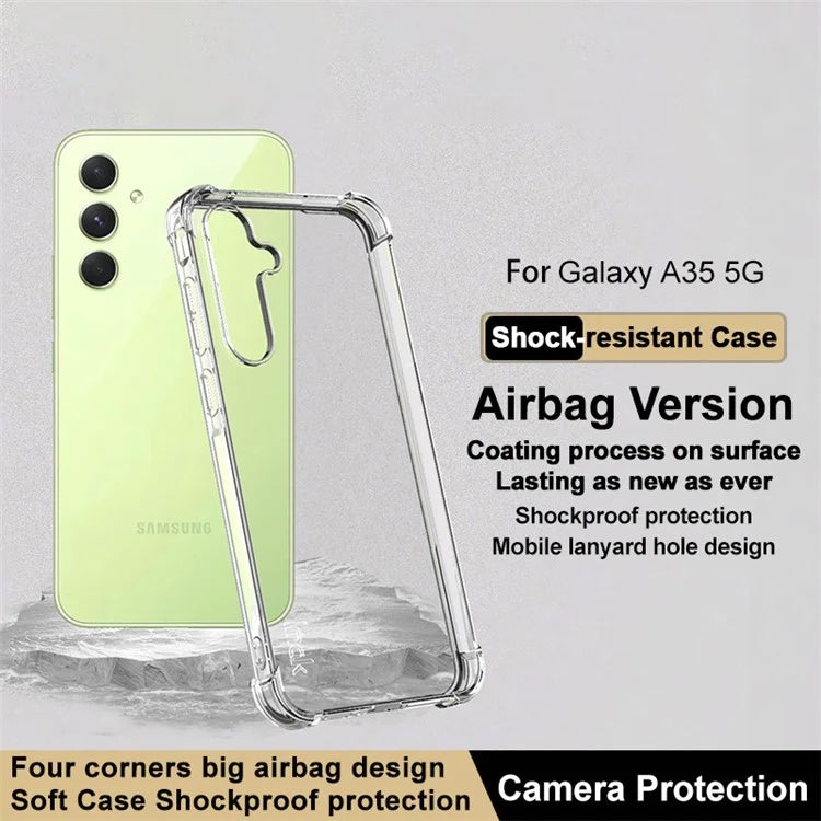 IMAK Case for Samsung Galaxy A35 5G Cover Shockproof TPU Phone Shell
