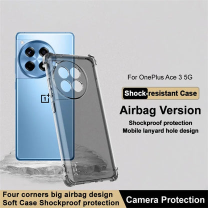 IMAK For OnePlus Ace 3 5G / 12R 5G TPU Case HD Clear Fully Wrapped Back Shell