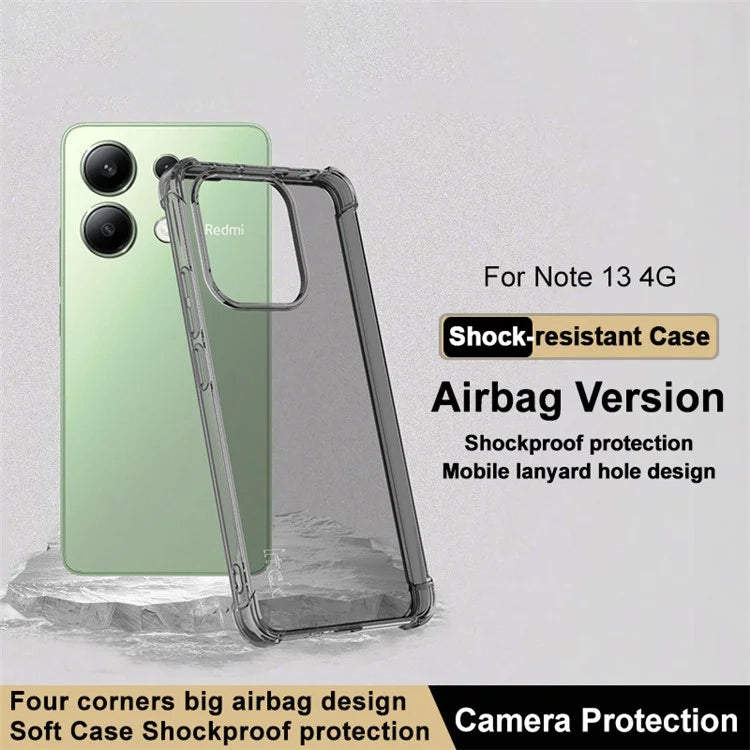IMAK For Xiaomi Redmi Note 13 4G Back Case Scratch-proof TPU Phone Cover