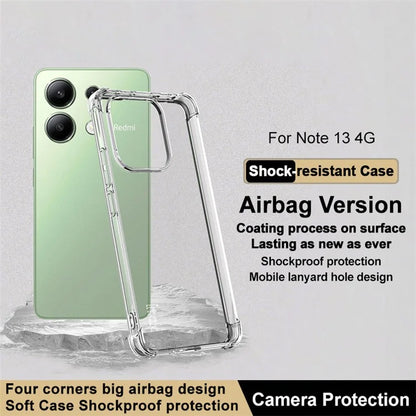 IMAK For Xiaomi Redmi Note 13 4G Back Case Scratch-proof TPU Phone Cover