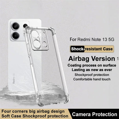 IMAK For Xiaomi Redmi Note 13 5G Case Drop-resistant TPU Phone Protective Cover