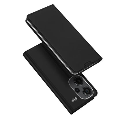 DUX DUCIS Skin Pro Series For Xiaomi Redmi Note 13 Pro+ 5G Magnetic Phone Case Leather Card Slot Cover