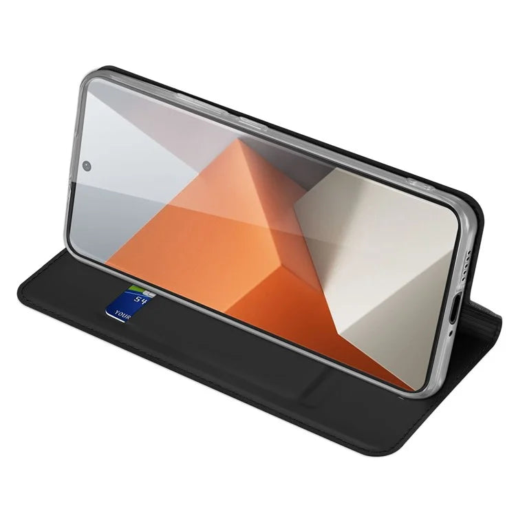 DUX DUCIS Skin Pro Series For Xiaomi Redmi Note 13 Pro+ 5G Magnetic Phone Case Leather Card Slot Cover