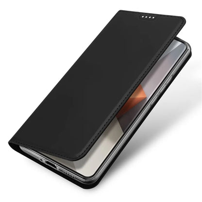 DUX DUCIS Skin Pro Series For Xiaomi Redmi Note 13 Pro+ 5G Magnetic Phone Case Leather Card Slot Cover