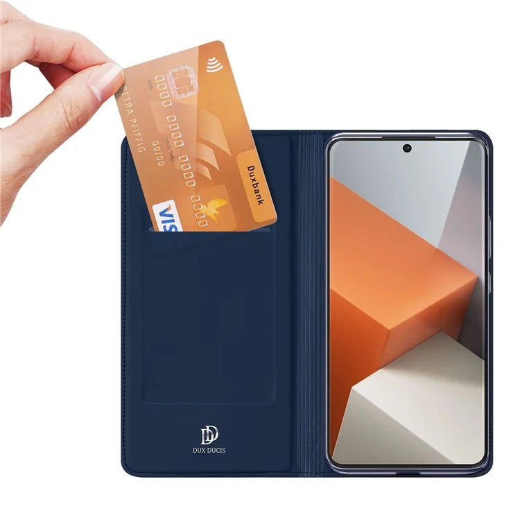 DUX DUCIS Skin Pro Series For Xiaomi Redmi Note 13 Pro+ 5G Magnetic Phone Case Leather Card Slot Cover