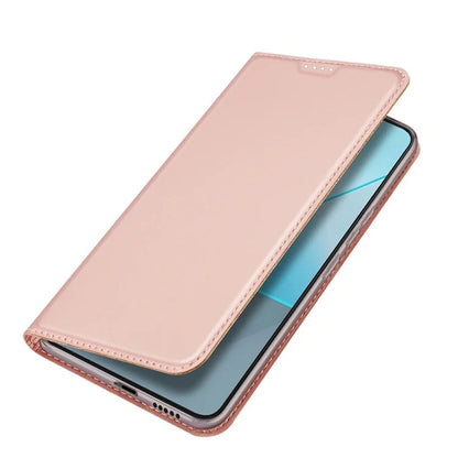 DUX DUCIS Skin Pro Series For Xiaomi Redmi Note 13 Pro 5G / Poco X6 5G Case Leather Flip Stand Card Holder Cover