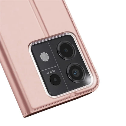 DUX DUCIS Skin Pro Series For Xiaomi Redmi Note 13 Pro 5G / Poco X6 5G Case Leather Flip Stand Card Holder Cover