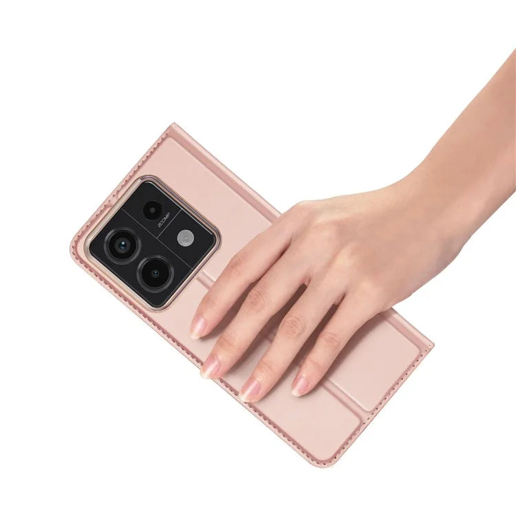 DUX DUCIS Skin Pro Series For Xiaomi Redmi Note 13 Pro 5G / Poco X6 5G Case Leather Flip Stand Card Holder Cover