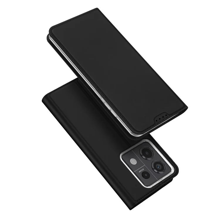 DUX DUCIS Skin Pro Series For Xiaomi Redmi Note 13 Pro 5G / Poco X6 5G Case Leather Flip Stand Card Holder Cover