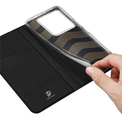 DUX DUCIS Skin Pro Series For Xiaomi Redmi Note 13 Pro 5G / Poco X6 5G Case Leather Flip Stand Card Holder Cover