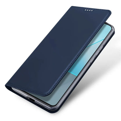 DUX DUCIS Skin Pro Series For Xiaomi Redmi Note 13 Pro 5G / Poco X6 5G Case Leather Flip Stand Card Holder Cover