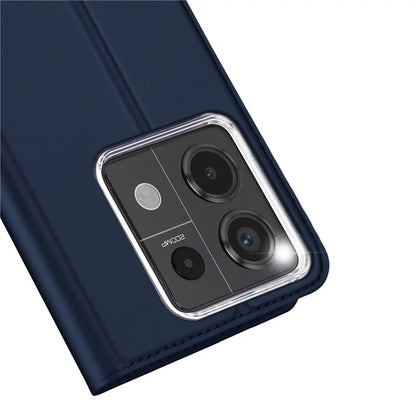 DUX DUCIS Skin Pro Series For Xiaomi Redmi Note 13 Pro 5G / Poco X6 5G Case Leather Flip Stand Card Holder Cover