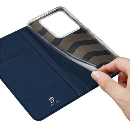 DUX DUCIS Skin Pro Series For Xiaomi Redmi Note 13 Pro 5G / Poco X6 5G Case Leather Flip Stand Card Holder Cover