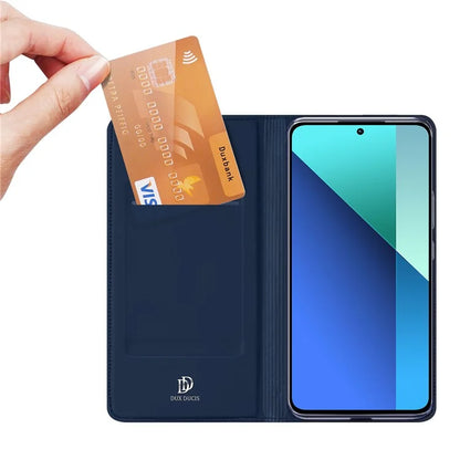 DUX DUCIS Skin Pro Series For Xiaomi Redmi Note 13 4G Case Magnetic Card Slot Phone Protector