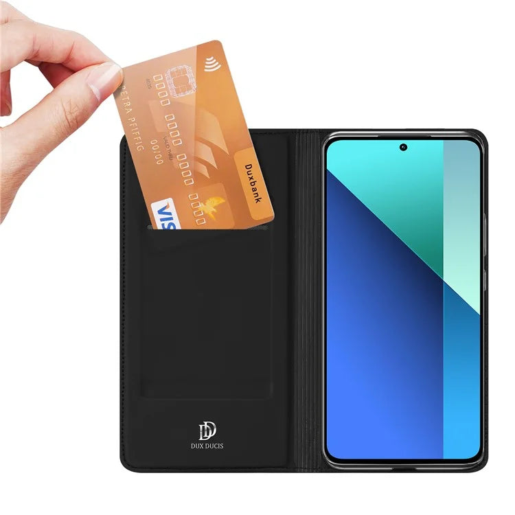 DUX DUCIS Skin Pro Series For Xiaomi Redmi Note 13 4G Case Magnetic Card Slot Phone Protector
