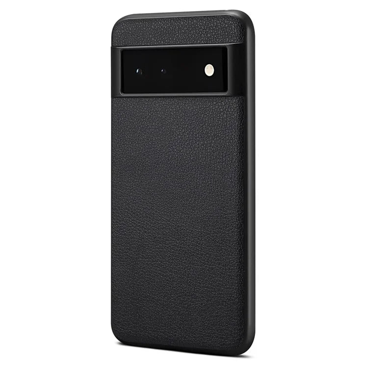 For Google Pixel 6 Phone Case PU Leather+PC+TPU Cover Calf Texture