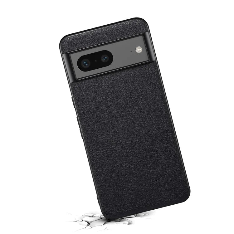 For Google Pixel 7a Phone Case PU Leather Coated PC+TPU Shockproof Cover