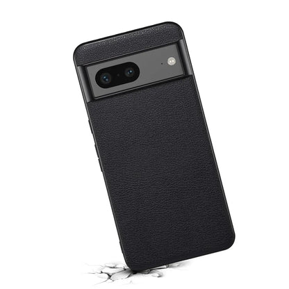 For Google Pixel 7a Phone Case PU Leather Coated PC+TPU Shockproof Cover