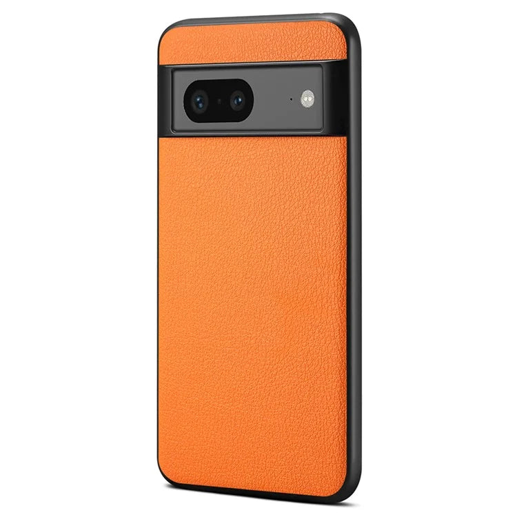 For Google Pixel 7a Phone Case PU Leather Coated PC+TPU Shockproof Cover
