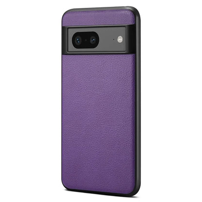 For Google Pixel 7a Phone Case PU Leather Coated PC+TPU Shockproof Cover
